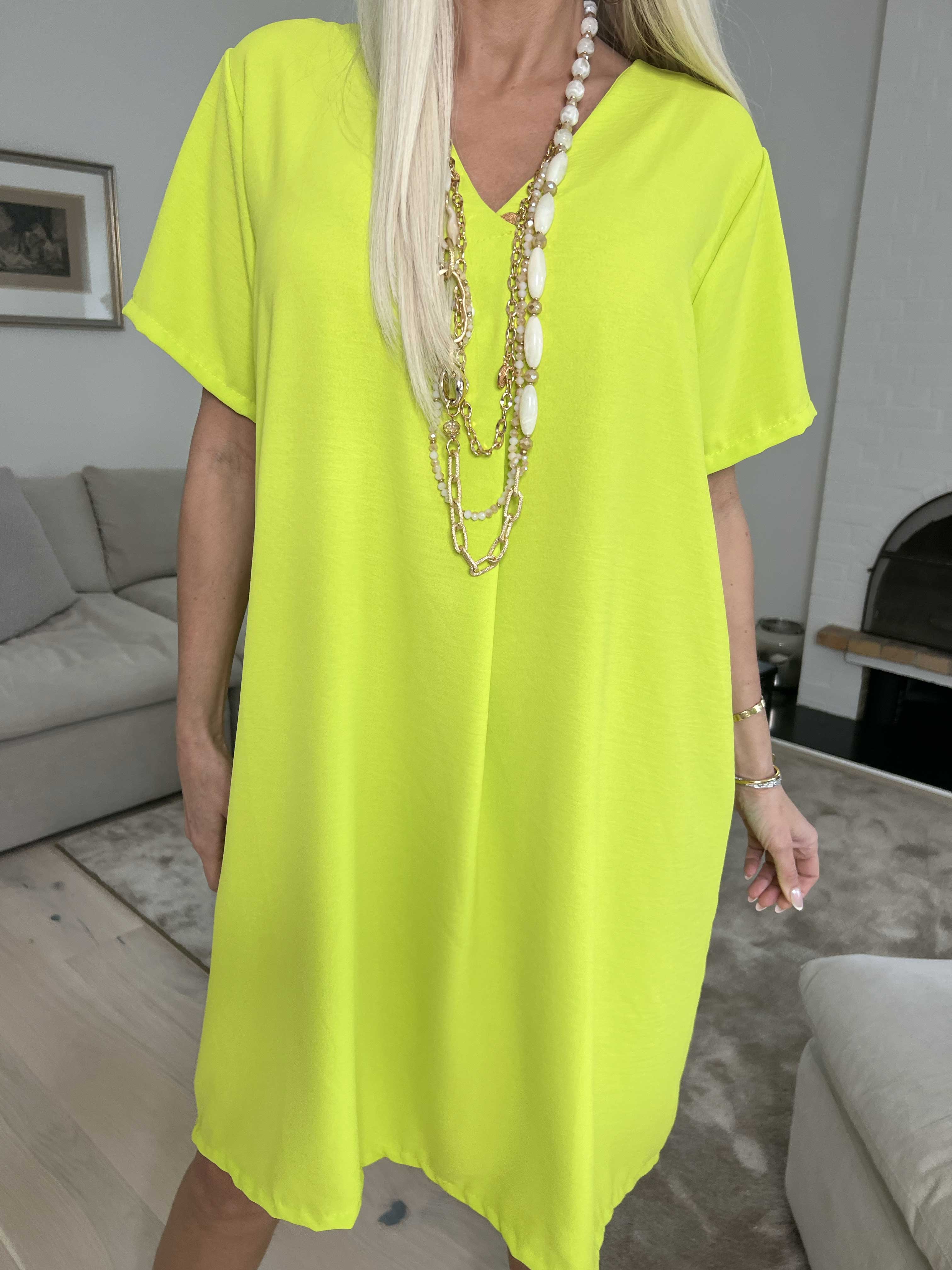 Eldina - Lätt enfärgad tunikaklänning